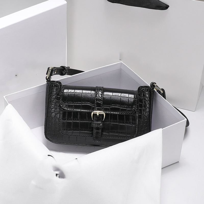 Genuine Leather Crocodile Pattern For Underarm Women