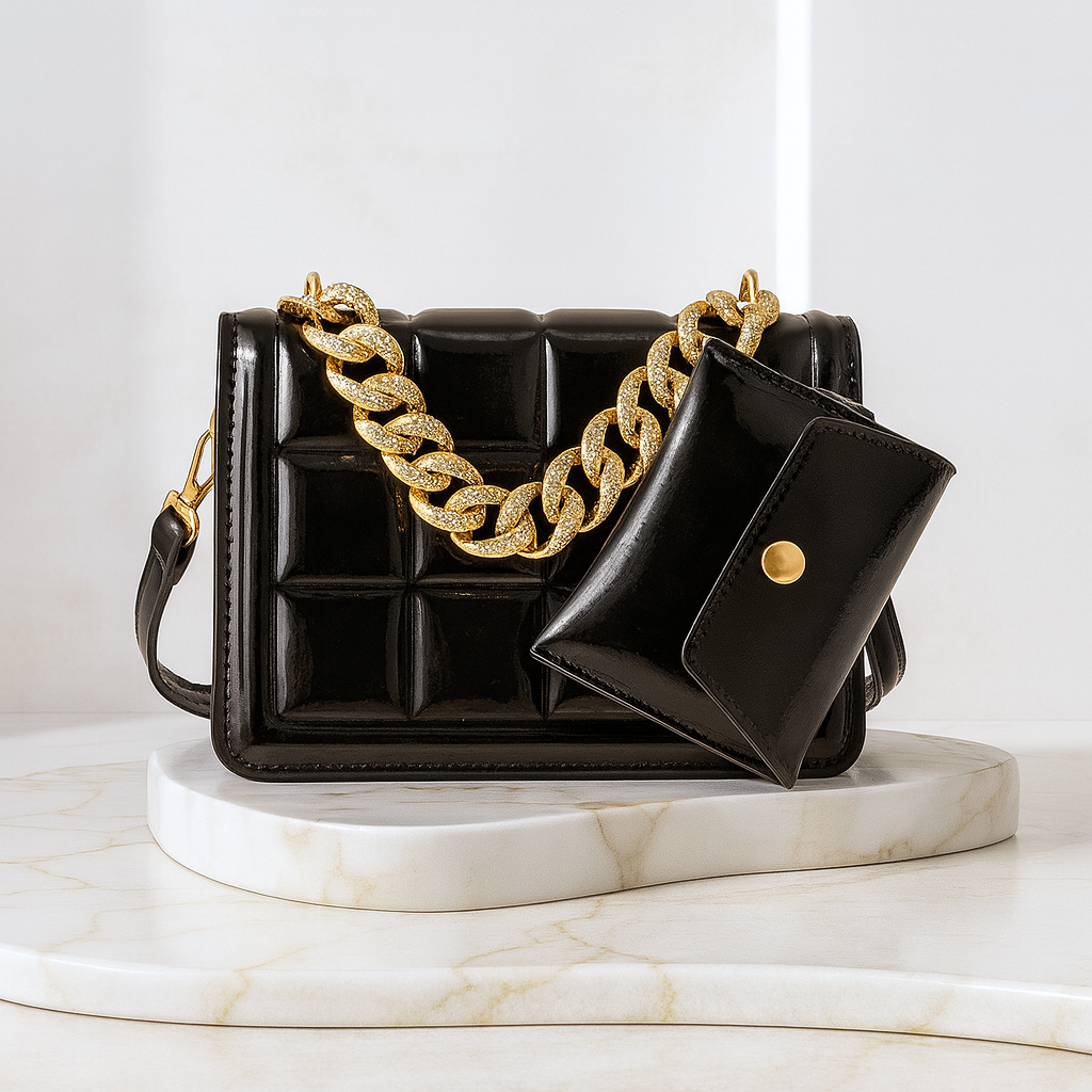 Laser Chain Handbag Women's Crossbody Small Square Bag