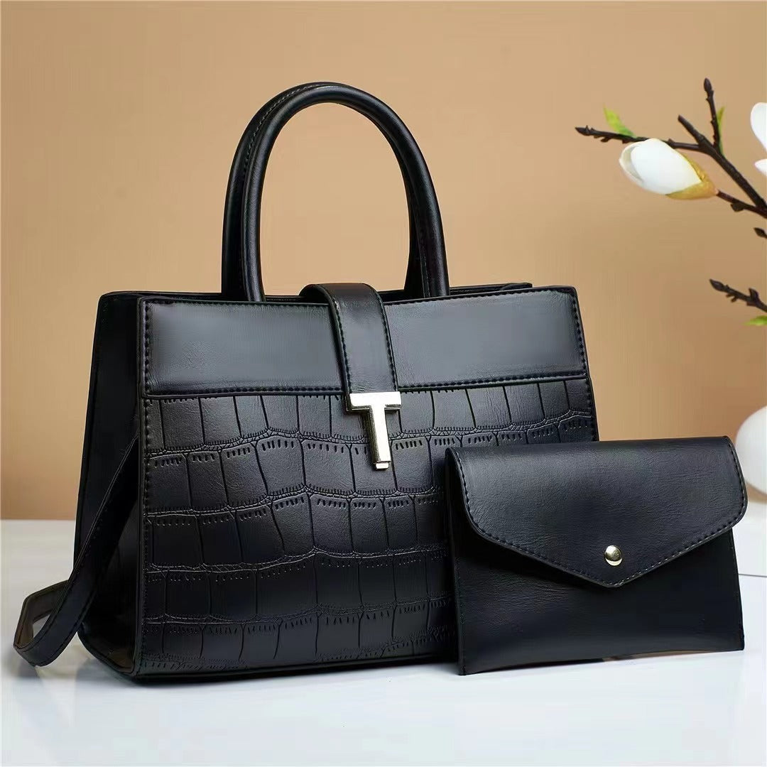 Solid Color Fashion Child And Mother Crossbody Bag