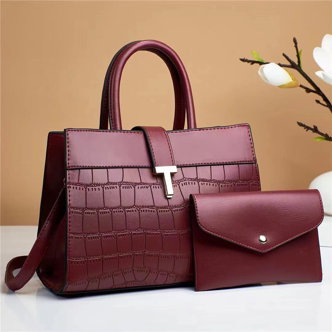 Solid Color Fashion Child And Mother Crossbody Bag