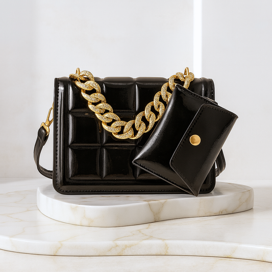 Laser Chain Handbag Women's Crossbody Small Square Bag