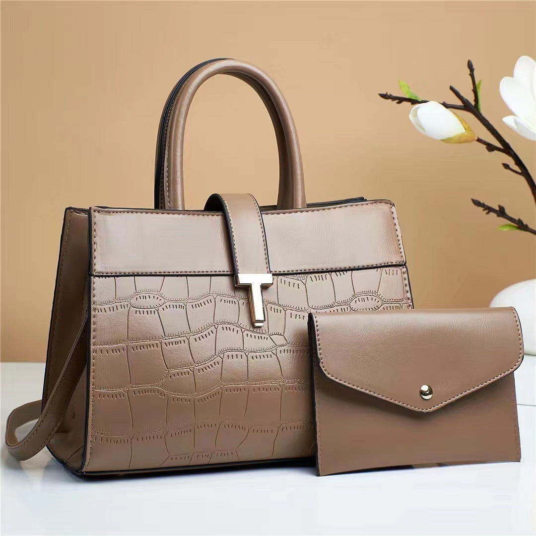 Solid Color Fashion Child And Mother Crossbody Bag